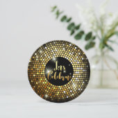 Cartes d'invitation de fête de nuit avec lumières (Debout devant)