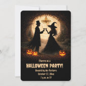 Cartes d'invitation de fête d'Halloween Thème Vin (Devant)