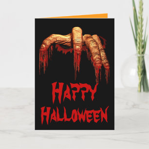 Cartes d'invitation de fête d'Halloween Thème Zomb