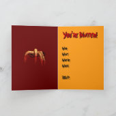 Cartes d'invitation de fête d'Halloween Thème Zomb (Intérieur)