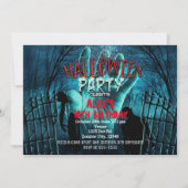 Cartes d'invitation de fête en costumes d'Hallowee (Devant)