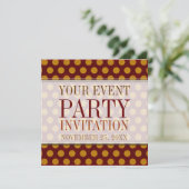 Cartes d'invitation de fête personnalisées avec po (Debout devant)