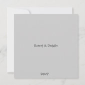 Cartes d'invitation de fête personnalisées pour un (Dos)