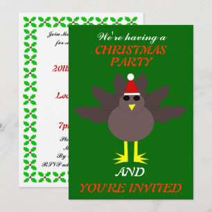 Cartes d'invitation de fête personnalisées pour un