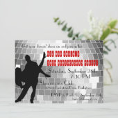 Cartes d'invitation de fête pour couple Disco pers (Debout devant)