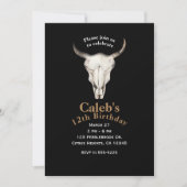 Cartes d'invitation de fête rustique boho bohémien (Devant)