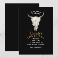 Cartes d'invitation de fête rustique boho bohémien