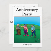 Cartes d'invitation de fête "Spectickles" pour hum (Devant / Derrière)