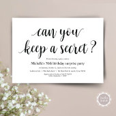 Cartes d'invitation de fête surprise d'anniversair