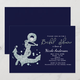 Cartes d'invitation de fiançailles Diamant d'Ancre