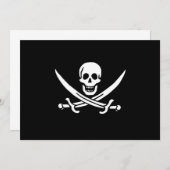 Cartes d'invitation de Jack Rackham (Devant / Derrière)