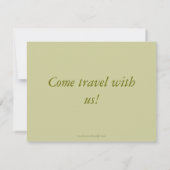 Cartes d'invitation de la carte de l'ancien monde (Dos)