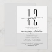 Cartes d'invitation de la Fête des Anniversaires d (Devant / Derrière)