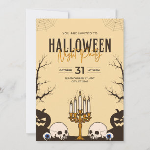 Cartes d'invitation de la fête d'Halloween