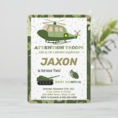 Cartes d'invitation de l'armée (Debout devant)