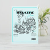 Cartes d'invitation de magazine de mode pour enter (Debout devant)