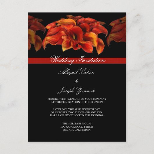 Cartes d'invitation de mariage (Devant)