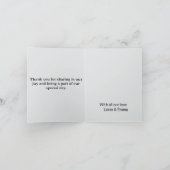 cartes d'invitation de mariage (Intérieur)