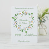 Cartes d'invitation de mariage (Debout devant)