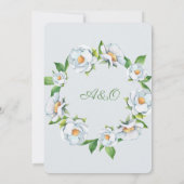 Cartes d'invitation de mariage (Dos)