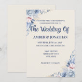 Cartes d'invitation de mariage  (Devant / Derrière)