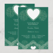 cartes d'invitation de mariage (Devant / Derrière)