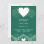 cartes d'invitation de mariage (Dos)