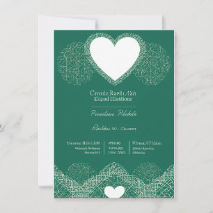 cartes d'invitation de mariage