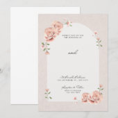 Cartes d'invitation de mariage (Devant / Derrière)