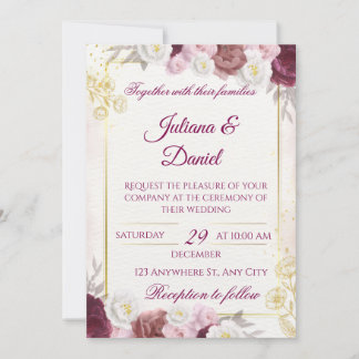 Cartes d'invitation de mariage