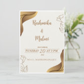 Cartes d'invitation de mariage (Debout devant)