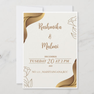 Cartes d'invitation de mariage