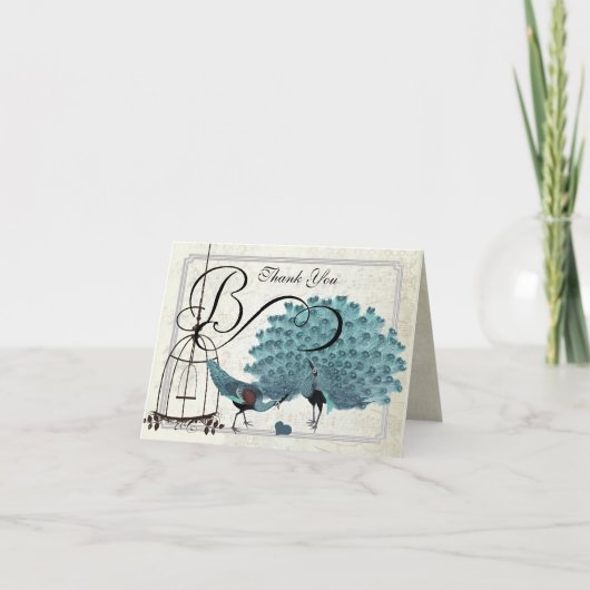 Cartes d'invitation de mariage à cage à oiseaux av (Devant)