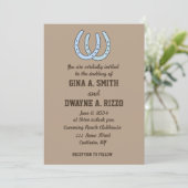 Cartes d'invitation de mariage à chevalon occident (Debout devant)