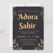 Cartes d'invitation de mariage à date à modifier