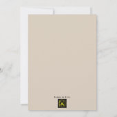 Cartes d'invitation de mariage à la plage (Dos)