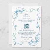 Cartes d'invitation de mariage à l'aquarelle avec (Dos)