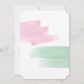 Cartes d'invitation de mariage à l'aquarelle Prote (Dos)