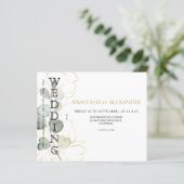 Cartes d'invitation de mariage à petit budget (Debout devant)