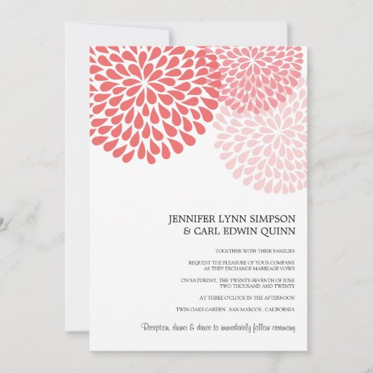 Cartes d'invitation de mariage Annalee (Étain) (Devant)