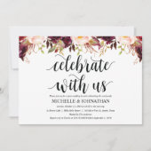 Cartes d'invitation de mariage après-mariage Rusti (Devant)