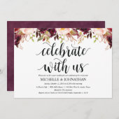 Cartes d'invitation de mariage après-mariage Rusti (Devant / Derrière)