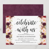 Cartes d'invitation de mariage après-mariage rusti (Devant / Derrière)