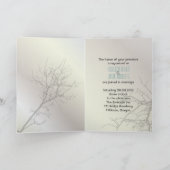 Cartes d'invitation de mariage arbre blanc Modern  (Intérieur)