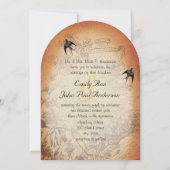 Cartes d'invitation de mariage Arbre en Urne Antiq (Dos)