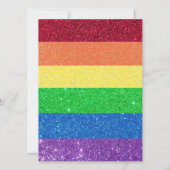 Cartes d'invitation de mariage arc-en-ciel pour pa (Dos)