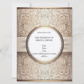 Cartes d'invitation de mariage au Champagne chic (Devant)