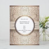 Cartes d'invitation de mariage au Champagne chic (Debout devant)