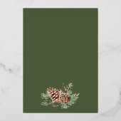 Cartes d'invitation de mariage au papier d'or Gree (Verso)