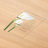 Cartes d'invitation de mariage aux élégants lys ca (Poser)